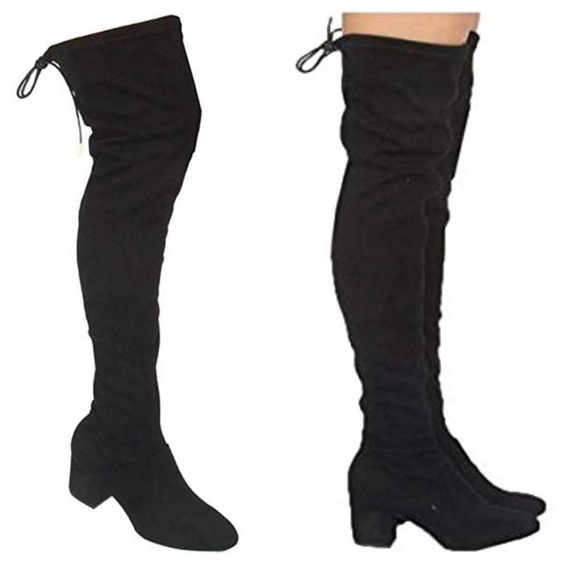 LAST 1️⃣ Over the Knee Faux Suede 2.5 Heel Boot - Picture 4 of 8